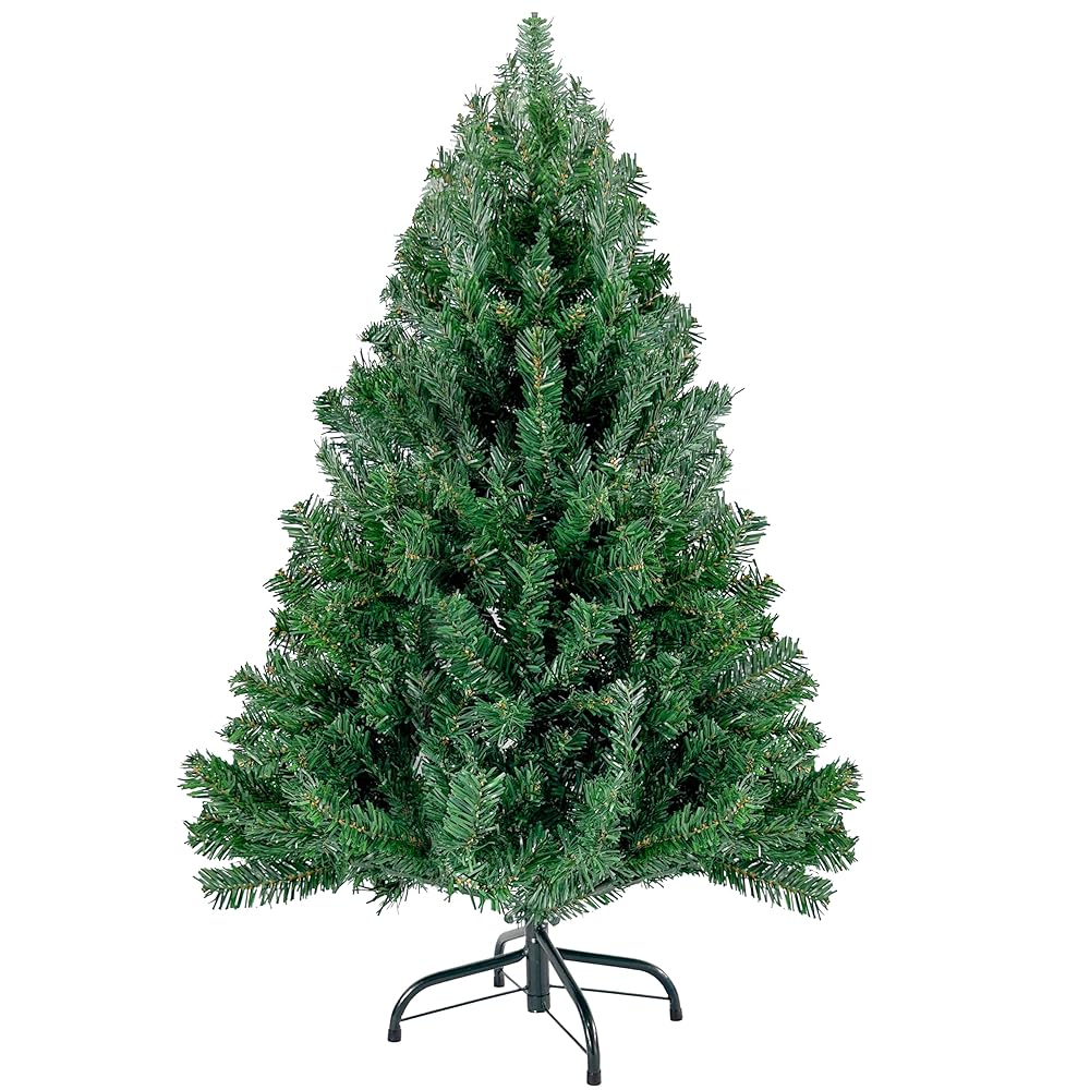 4ft Inexperienced Christmas Tree – Premium Hinged Synthetic Small Canadian Fir with 320 Suggestions, Light-weight and Simple to Assemble Vacation Décor