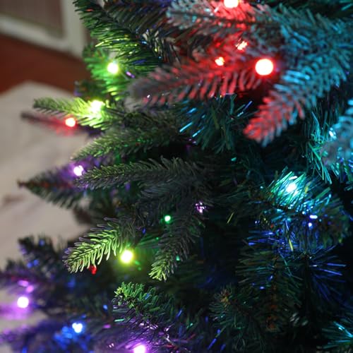 7ft Pre-Lit Synthetic Christmas Tree with 400 App-Managed Multi-Shade RGB LED Lights, 1299 Department Ideas, Straightforward Meeting, Very best for House and Outside Use