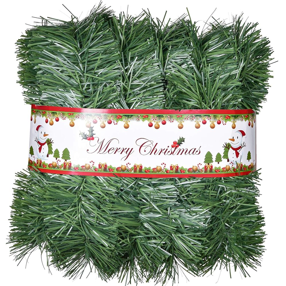 DearHouse 33-Foot Synthetic Pine Christmas Garland – Versatile Vacation Decor for Indoor and Out of doors Use, Good for Dwelling Gardens, Fireplaces, and Vacation Events